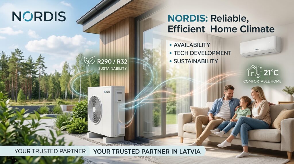 Nordis siltumsūknis - augstas kvalitātes mājas dzesēšana un apkure
