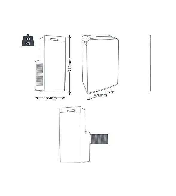 Mobilais kondicionētājs Aspen Pumps AX3007/1 - Image 4
