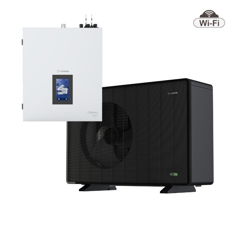 Nordis Ultima 12kW R290 gaiss-ūdens siltumsūknis HLT12MONO-S / HLT-9-3S