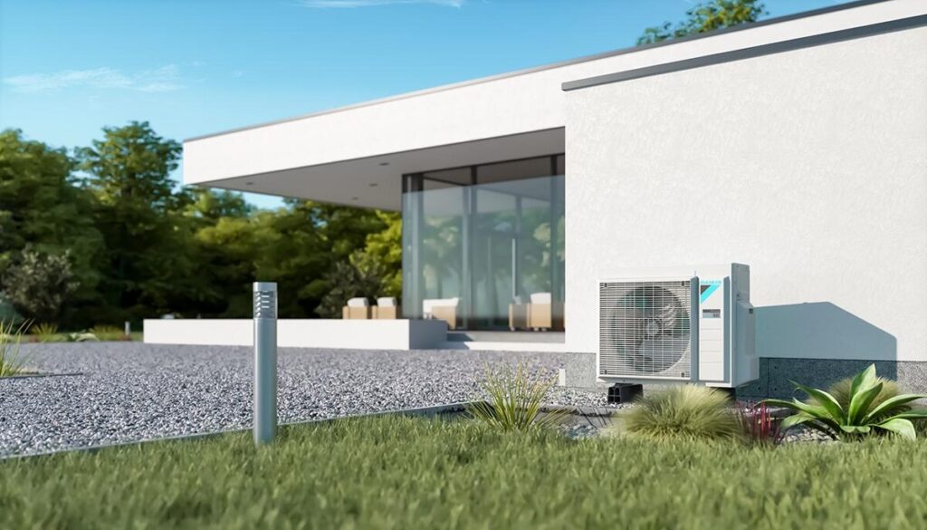 Daikin gaiss ūdens siltumsūknis EHBX 4kW ar atdalītu hidro moduli (tens 6kW)(Apkure un dzesēšana)