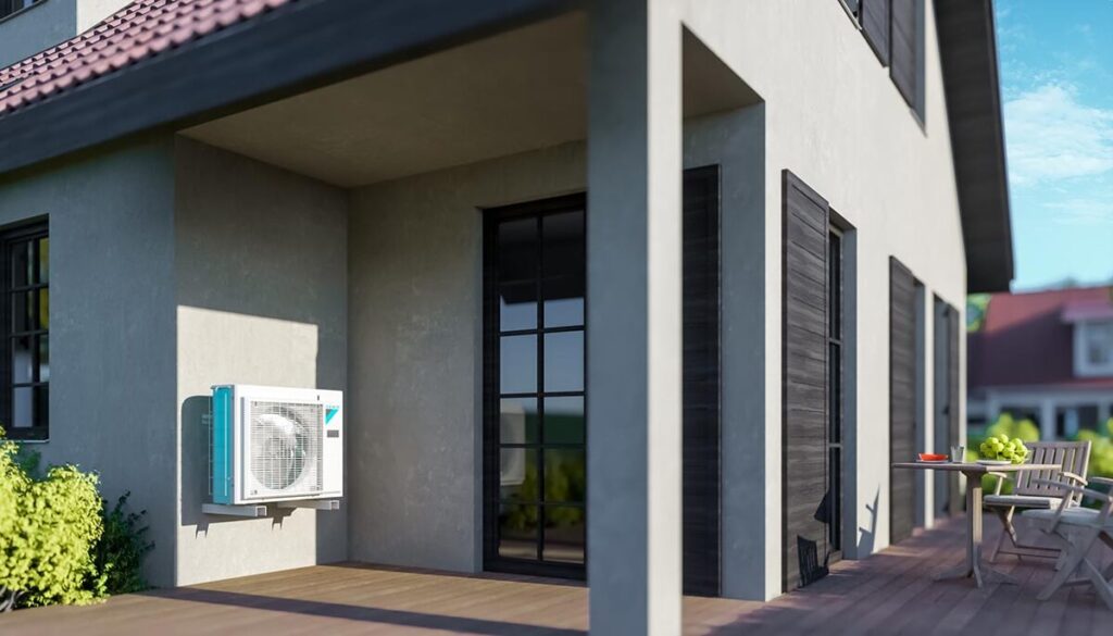 Daikin gaiss ūdens siltumsūknis EVBX 6kw ar integrētu karstā ūdens tvertni 230L (tens 6kW) (Apkure un dzesēšana)