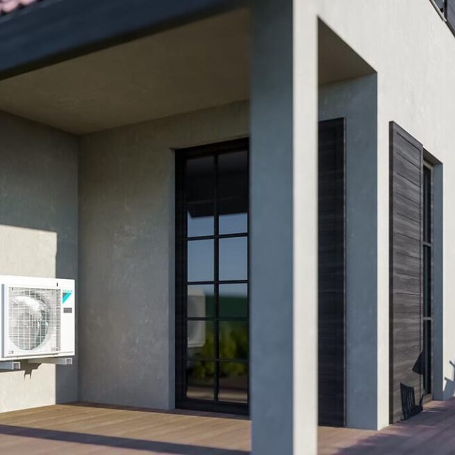 Daikin gaiss ūdens siltumsūknis EVBX 8kw ar integrētu karstā ūdens tvertni 230L (tens 9kW) (Apkure un dzesēšana) - Image 6