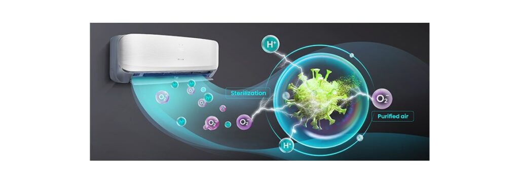 Hisense Fresh Air 3,5 kW kondicionieris ar HEPA filtru un CO₂ sensoru
