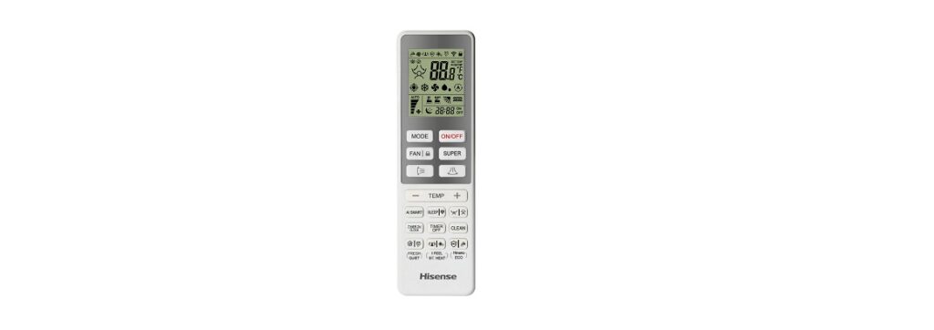 Hisense tālvadības pults ar I Feel sensoru kondicionierim
