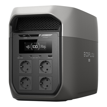 EcoFlow DELTA 3 Max 2048Wh portatīvā elektrostacija + AIKO 465W saules panelis komplekts - Image 3